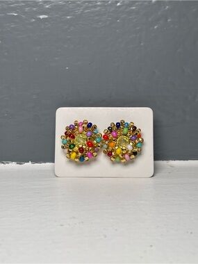 Huichol Beaded Stud Earrings